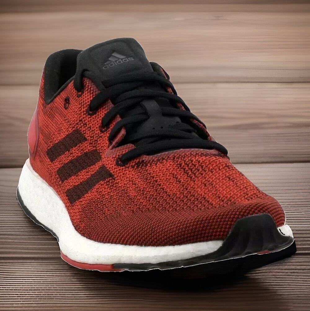 Adidas Pureboost Boost Ultra DPR Running Shoes Red Black Mens 10 NEW Fast Ship